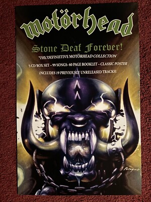 MOTORHEAD Inferno / Stone Deaf Forever Double Sided POSTER Mint