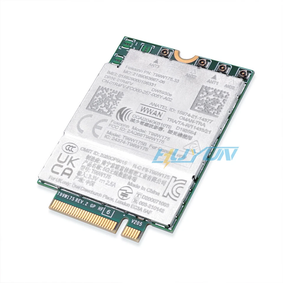 DW5930e-eSIM WWAN 5G Mobiles Breitbandmodul T99W175 RPY3T Robust 5430 7330 - Bild 4 von 4