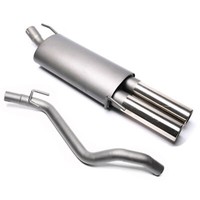 TA Technix Sport Auspuff EndschalldÄMpfer 2X76 DTM FÜR VW Golf 3 60-75PS + ABE