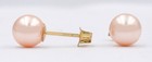 GENUINE FRESH WATER 6 mm PEARLS STUD EARRINGS 14K GOLD - New With Tag — photo 6