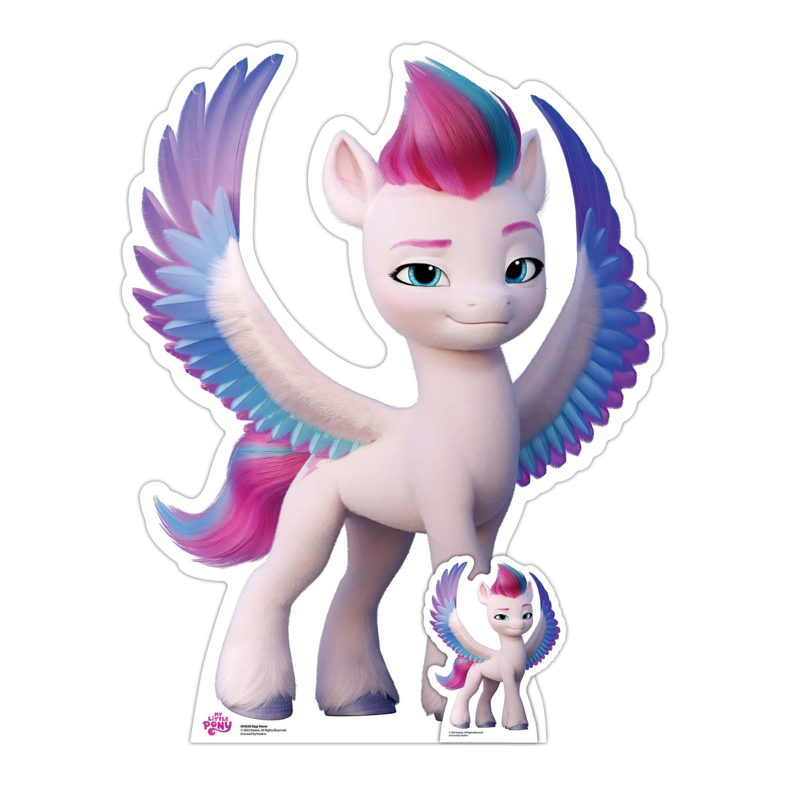 Zipp Storm from My Little Pony Cardboard Cutout with Free Mini Standee
