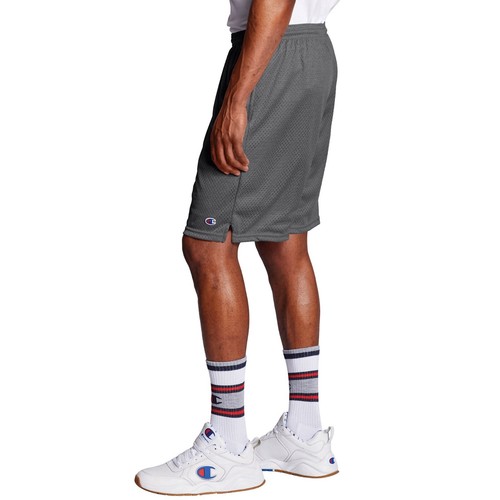 Champion Pantaloncini Uomo Maglia Lunga 9" con Tasche, Erica Granito, Media - Foto 2 di 5