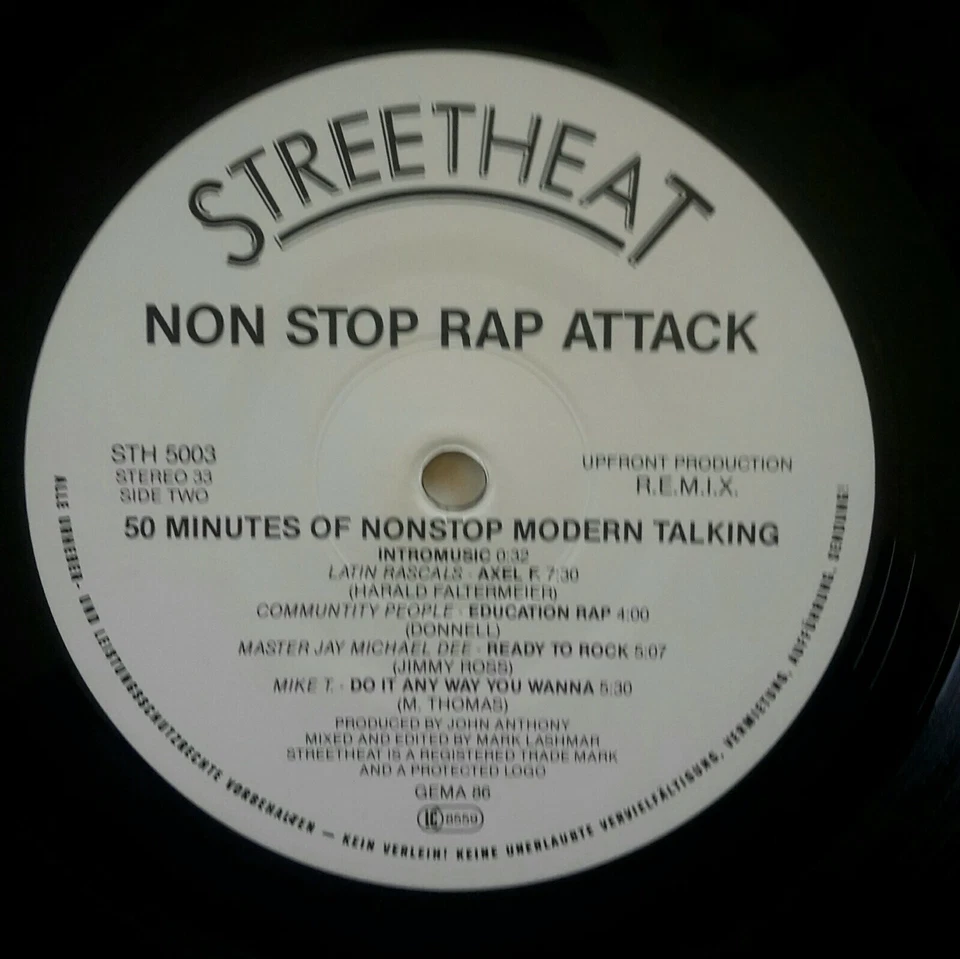 NON STOP RAP ATTACK - RAP- REMIX- SAMPLER STH 5005 - Bild 3 von 4
