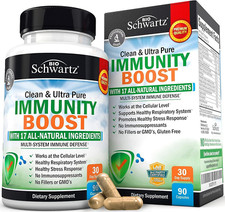 BioSchwartz Immune Support Supplement with Vitamin C 1000Mg Zinc Elderberry Extr