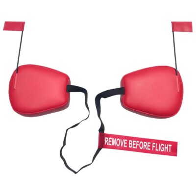 Bouchons De Capot Cessna 182B Avec Streamer RBF Rouge - Marque Got Plugz, Neuf, Garantie 1 An
