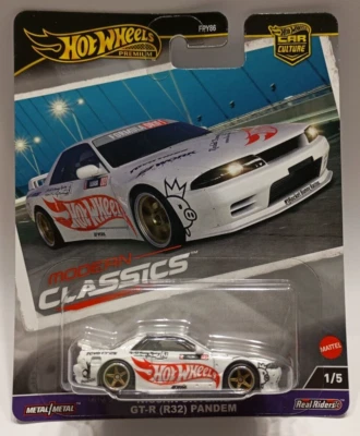 HOT WHEELS PREMIUM NISSAN SKYLINE GT-R (R32) PANDEM MODERN CLASSICS 1/5 HRV68