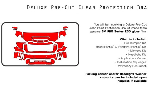 PreCut 3M PRO Series Paint Protection Film PPF for GMC Sierra 3500HD 2024-2025 - Picture 5 of 6
