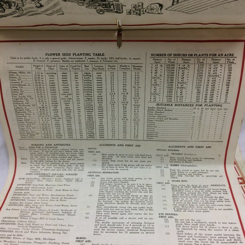 Calendario de pared publicitario vintage '66 Middleburg Heights hardware Cleveland Ohio - Imagen 3 de 7