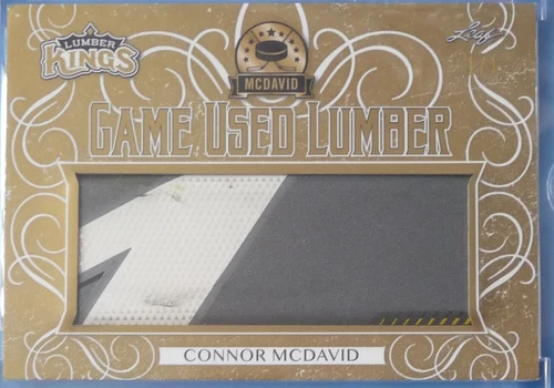 Connor McDavid 2019-20 Leaf Lumber Kings Game-Used Stick GOLD TRUE 1/1 Oilers