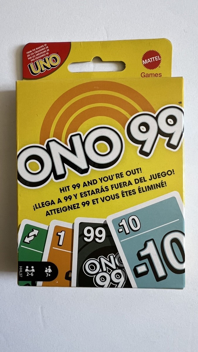 Ono 99 Uno Card Game Mattel 2021 Ages 7+ 2-6 Players | eBay