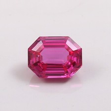 AAA 10x8 mm Natural Flawless Ceylon Pink Sapphire Radiant Cut Loose Gemstone