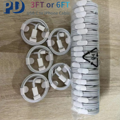 Bulk Lot 20W PD USB C Fast Charger Cable Type C Cord For iPhone 14 13 12 11 8 6