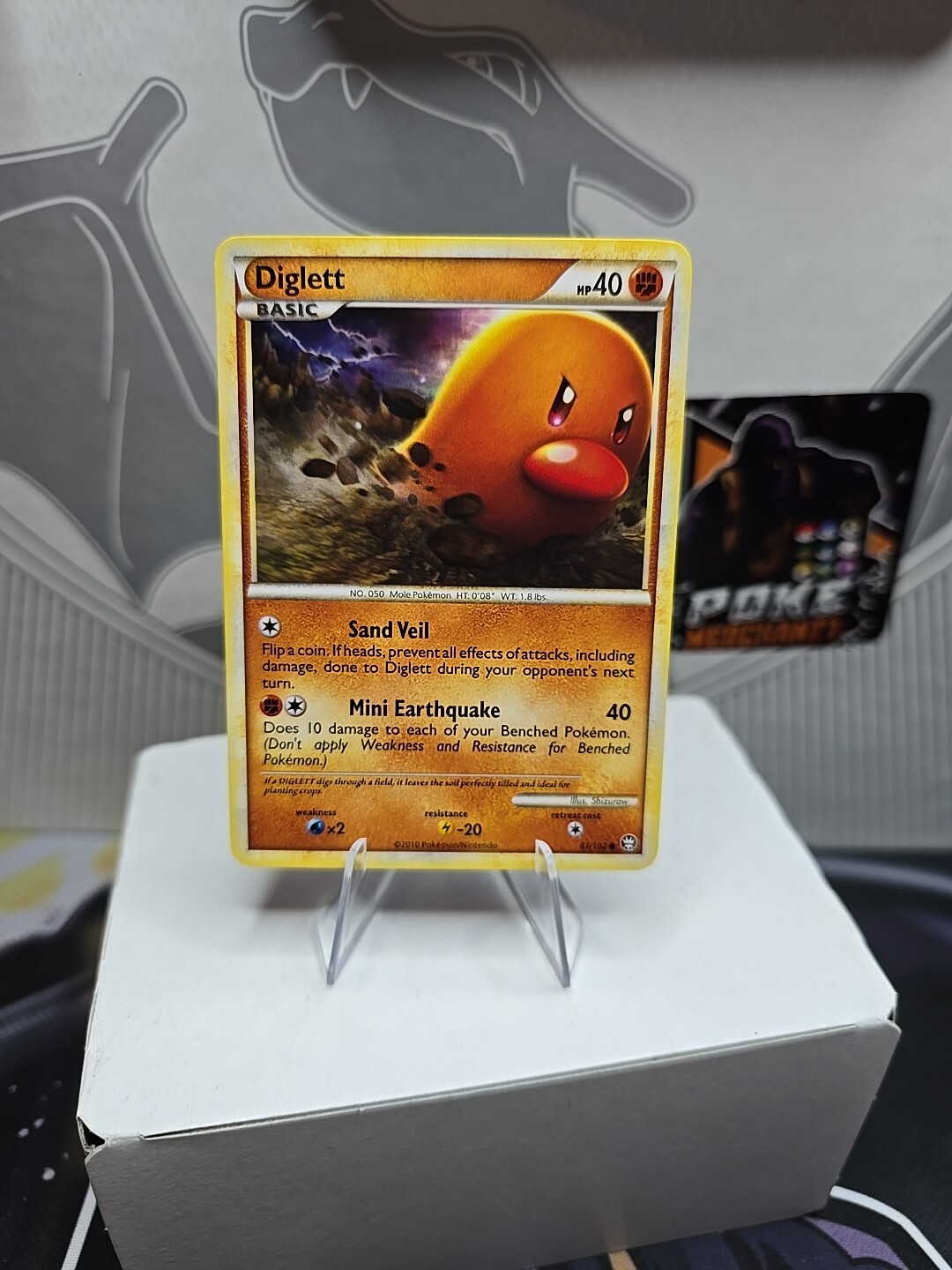 Diglett 61/102 HGSS Triumphant Pokemon Card NM