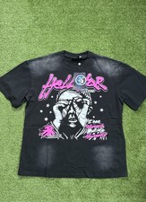 Hellstar Men s L Black Short Sleeve Graphic L...