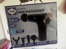 Sealy Handheld Portable Mini Massager With Four Heads And Six Speeds NEW/SEALED