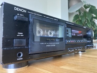 DENON DRM 710 3 TESTINE CASSETTE DECK 3 MOTORI DOLBY BC HX PRO MPX REVISIONATO CINGHIE
