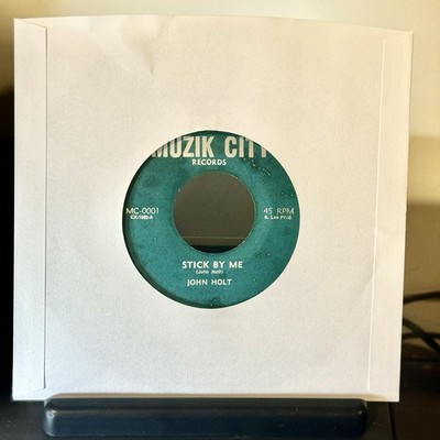 JOHN HOLT   STICK BY ME 1971 Muzik City Jamaican 1st Green Label 7  45rpm Single