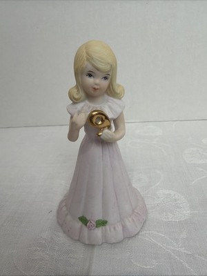 Vintage Enesco Growing Up Birthday Girls Age 9 1982 Decorative Figurine