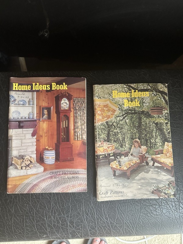 Vintage 1970s Home Ideas Book Catalogs Set Of 2 Craft Magazine