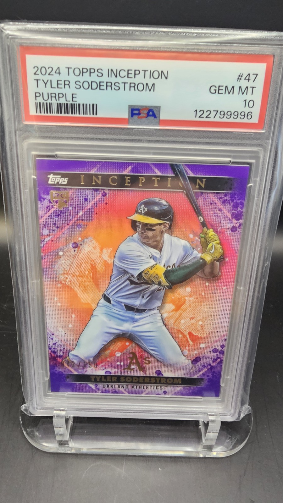 2024 Topps Inception - Tyler Soderstrom #47 Purple 042/150 (RC)