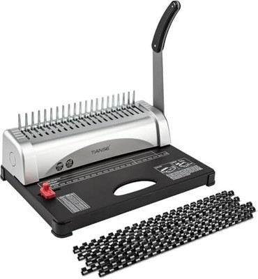 Binding Machine,Spiral Binding Machine 21-Holes,450 Sheets,Coil Binding Machi