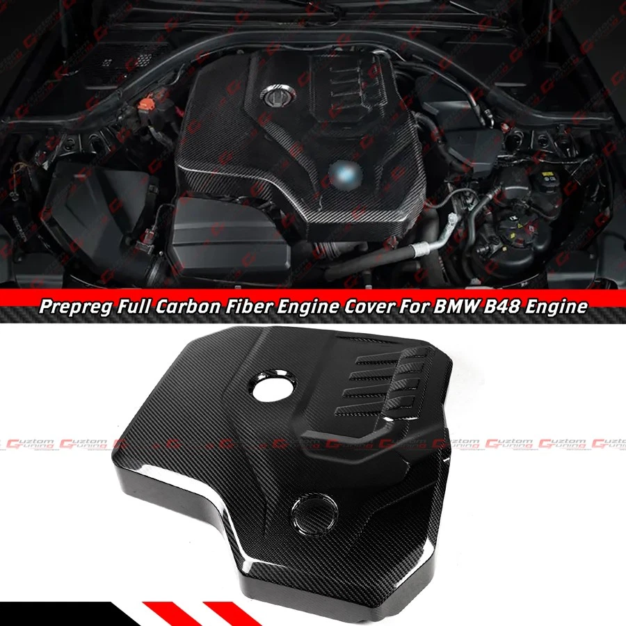 For BMW B48 230i 330i 430i X3 X4 Z4 Full Carbon Fiber Engine Cover Replacement - Image 2 of 4