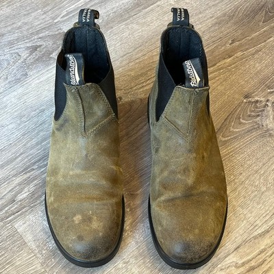 Blundstone Classic Chelsea Boots Distressed Brown Suede Mens 9.5 AU/UK 8.5 Men main image 4