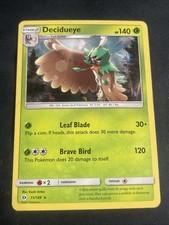 Decidueye (ghiaccio rotto) 11/149 set base sole e luna carta pokemon rara