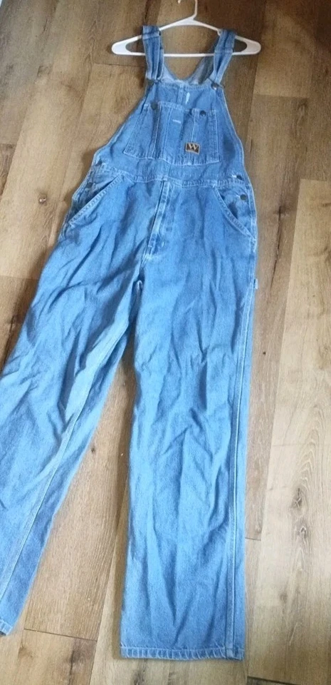 Vintage Walls Light Denim Overalls Size 34/34 Bibs - Image 2 of 4