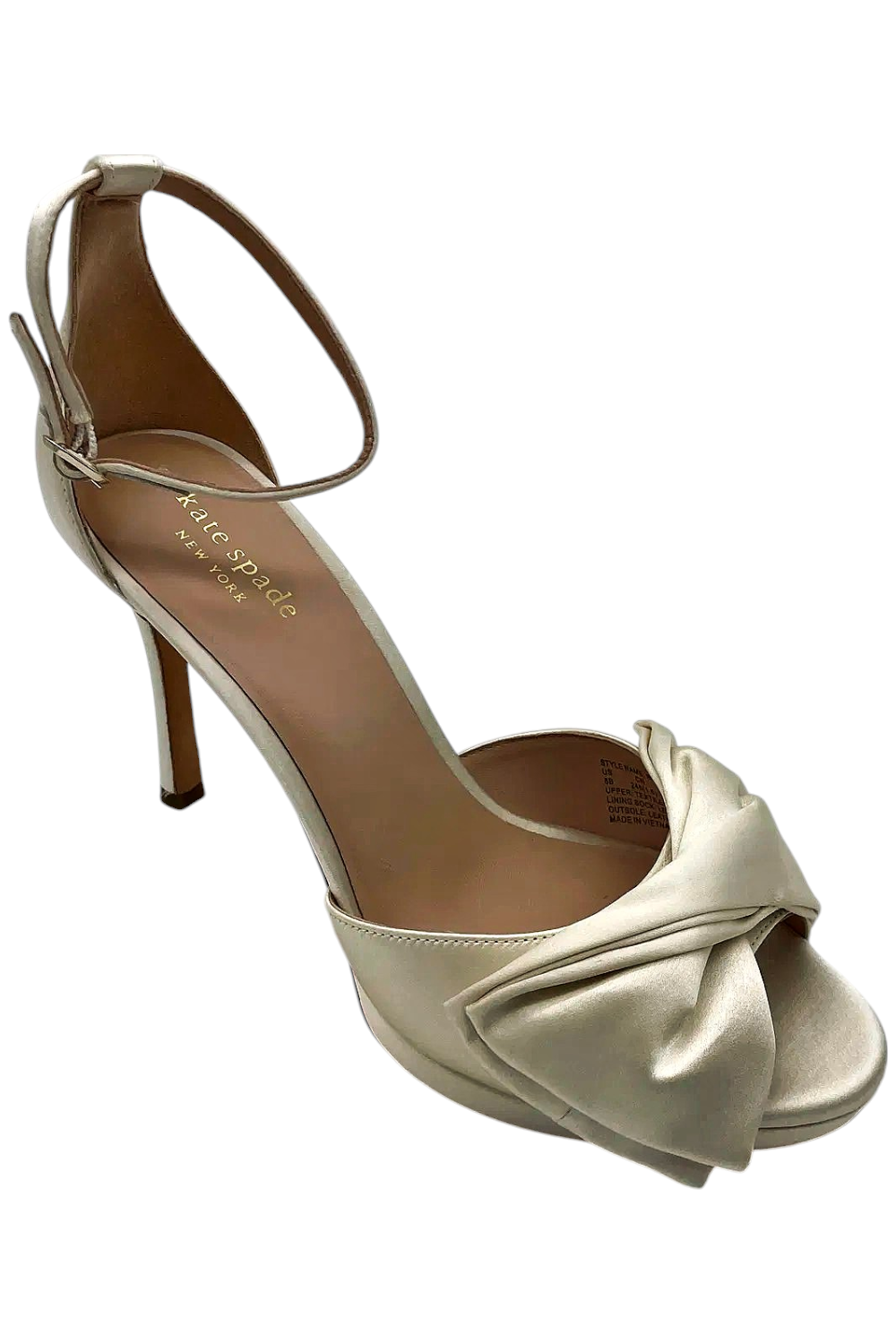 Kate Spade New York Women's Bridal Bow Pump Sandal Ivory