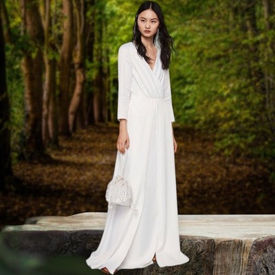 mango pleated maxi dress Mango Maxi dress - off-white