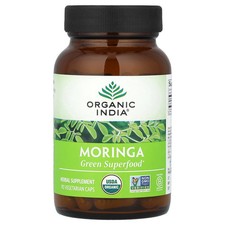 Organic India Moringa 90 Veggie Caps Gluten-Free, Organic, Vegan, Vegetarian