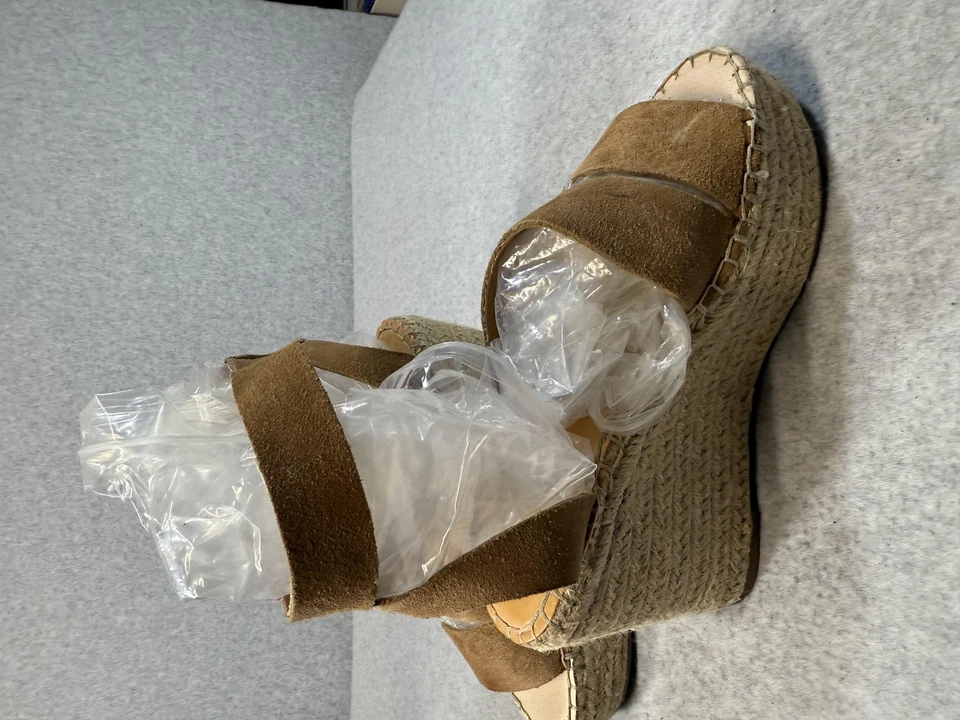 Dolce Vita Zapatos Mujer Talla 7 Gamuza Cuña Alpargata Plataforma Sandalias Hebilla Foto 4 de 4