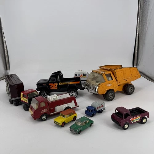 Vintage Diecast Toy Car Lot Of 9 Tonka ,Lesney , TootsieToy ,