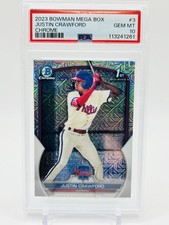 2023 Bowman Mega Box - Justin Crawford 1st Chrome PSA 10