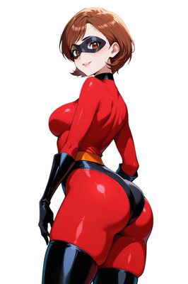Helen Parr Cartoon Waifu Sticker 6'' Car Decal Weatherproof