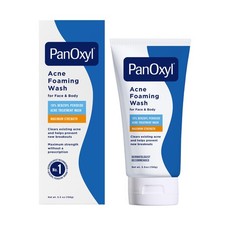 10 Benzoyl Peroxide Acne Foaming Wash, Maximum Strength, Face Body Cleanser