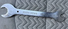 Park Tool HCW-6 Headset and Pedal Wrench: 32mm and 15mm, Silver, Steel