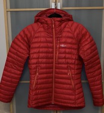 Rab Women's Microlight Alpine Down Jacket. Red Size 12