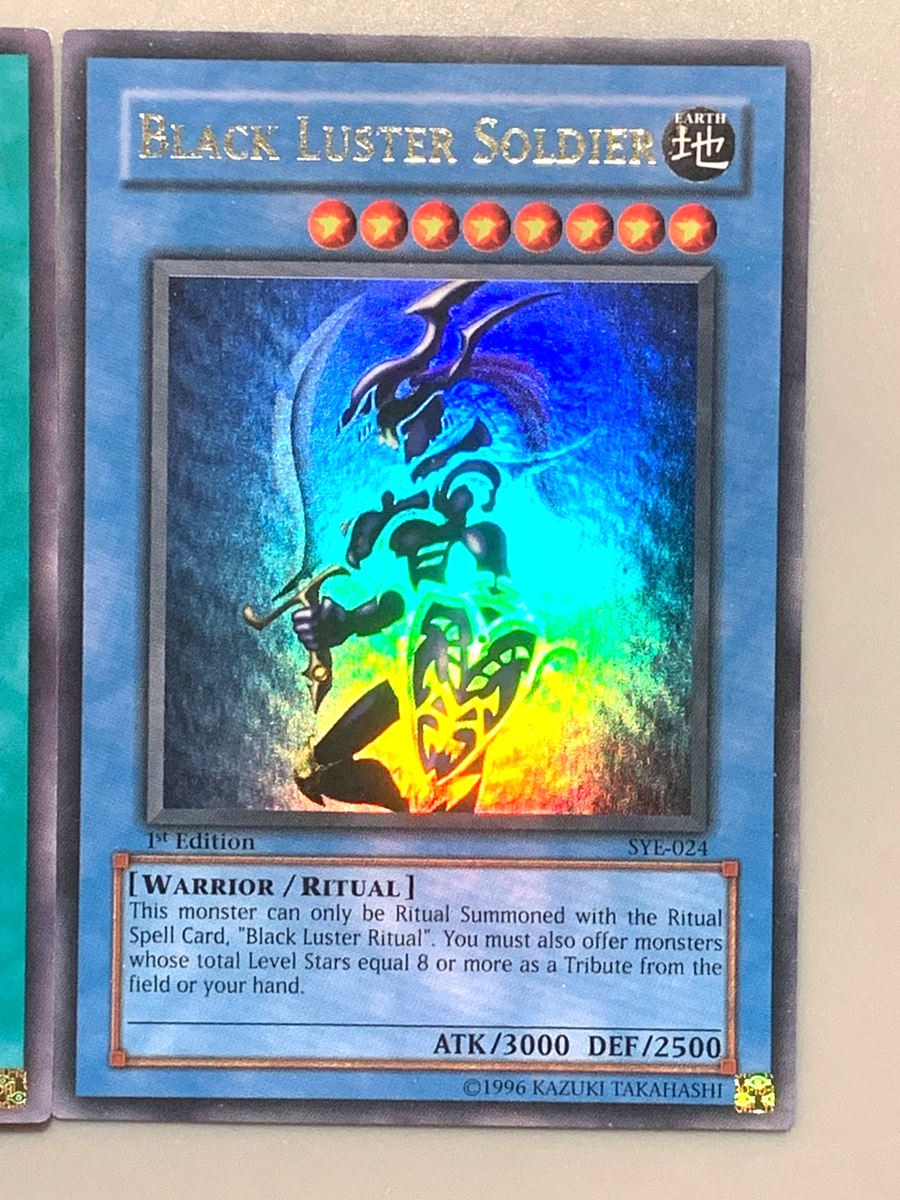 yugioh Black Luster Soldier SYE-024 ULTRA Rare + Ritual SYE-025