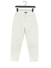 Trendyol Women's Jeans UK 8 White 100% Cotton Skinny