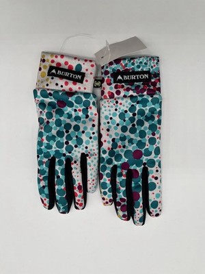 Burton Boys Youth S Ski Snow Gloves Touch N Go Liner Grip Tech White