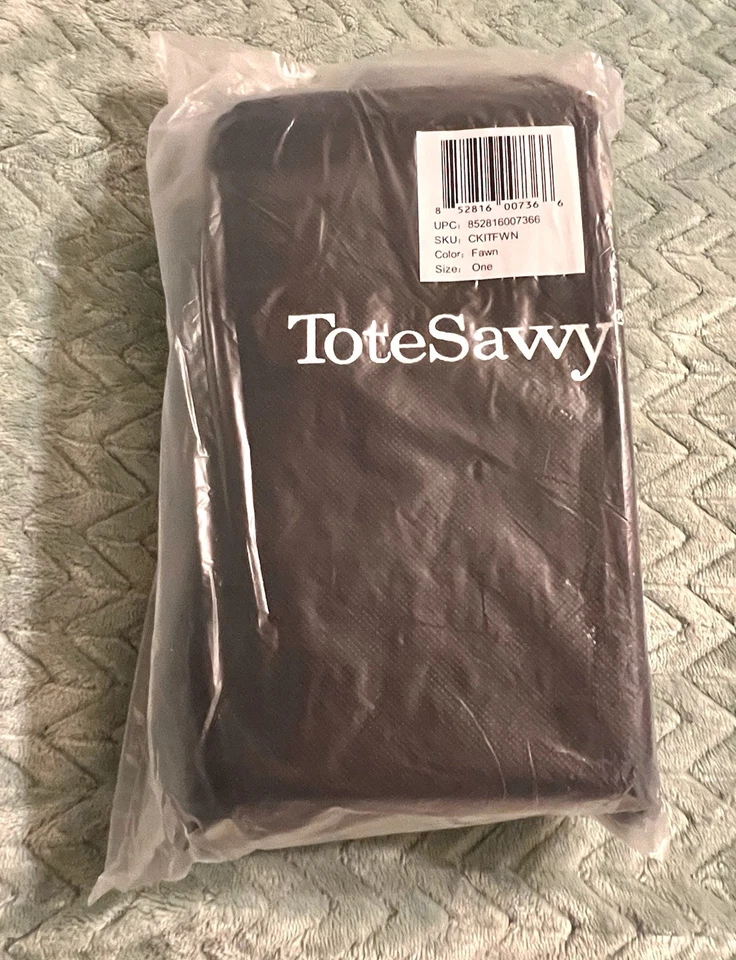TOTESAVVY Mini Black New Baby Changing Pad Diaper Tote Bag $69 MSRP Travel - Image 3 of 4