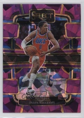 2023 Panini Select Concourse Purple Cracked Ice Prizm 4/99 Jalen Williams #9 9p5