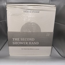 Second Shower White Filtered Water-Saving Handheld Shower Head w/ Hose Filter