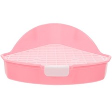  Pet Litter Basin Small Animal Tray Bunny Litterbox Rabbit Flat Toilet