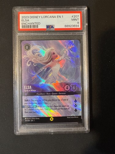 Elsa - Spirit of Winter graded PSA 9 for sale on eBay