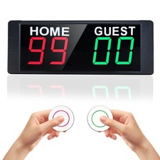 YZ Portable Electronic Scoreboard with 2 Button Control, Digital Scoreboard w...