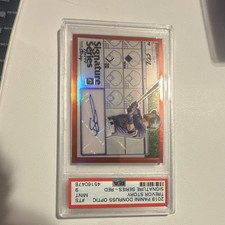 2019 Panini Donruss Optic Trevor Story Red Prizm /15 #SS-TS Auto PSA 9