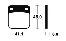 43566 - PASTIGLIE FRENO SINTERIZZATE MOR36 compatibile con SUZUKI DR 200 200 198